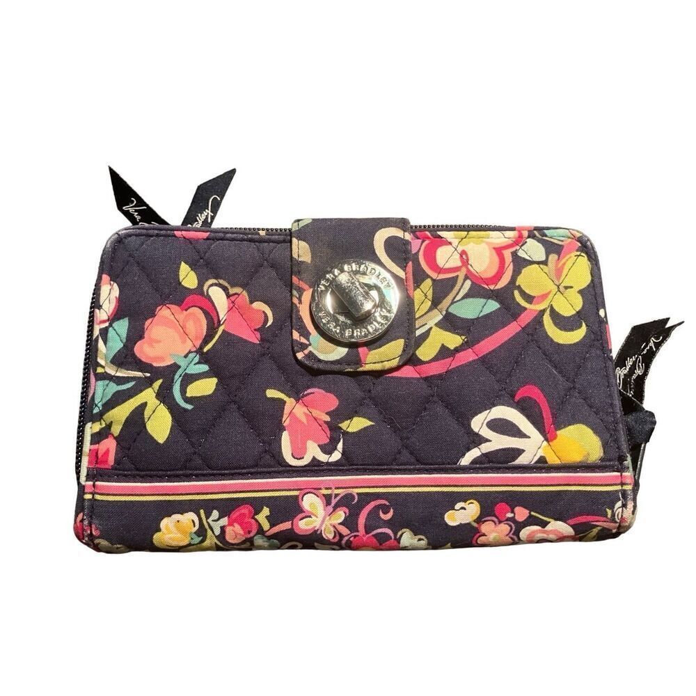 Vera Bradley Twist Lock Wallet‎ - Picture 1 of 6